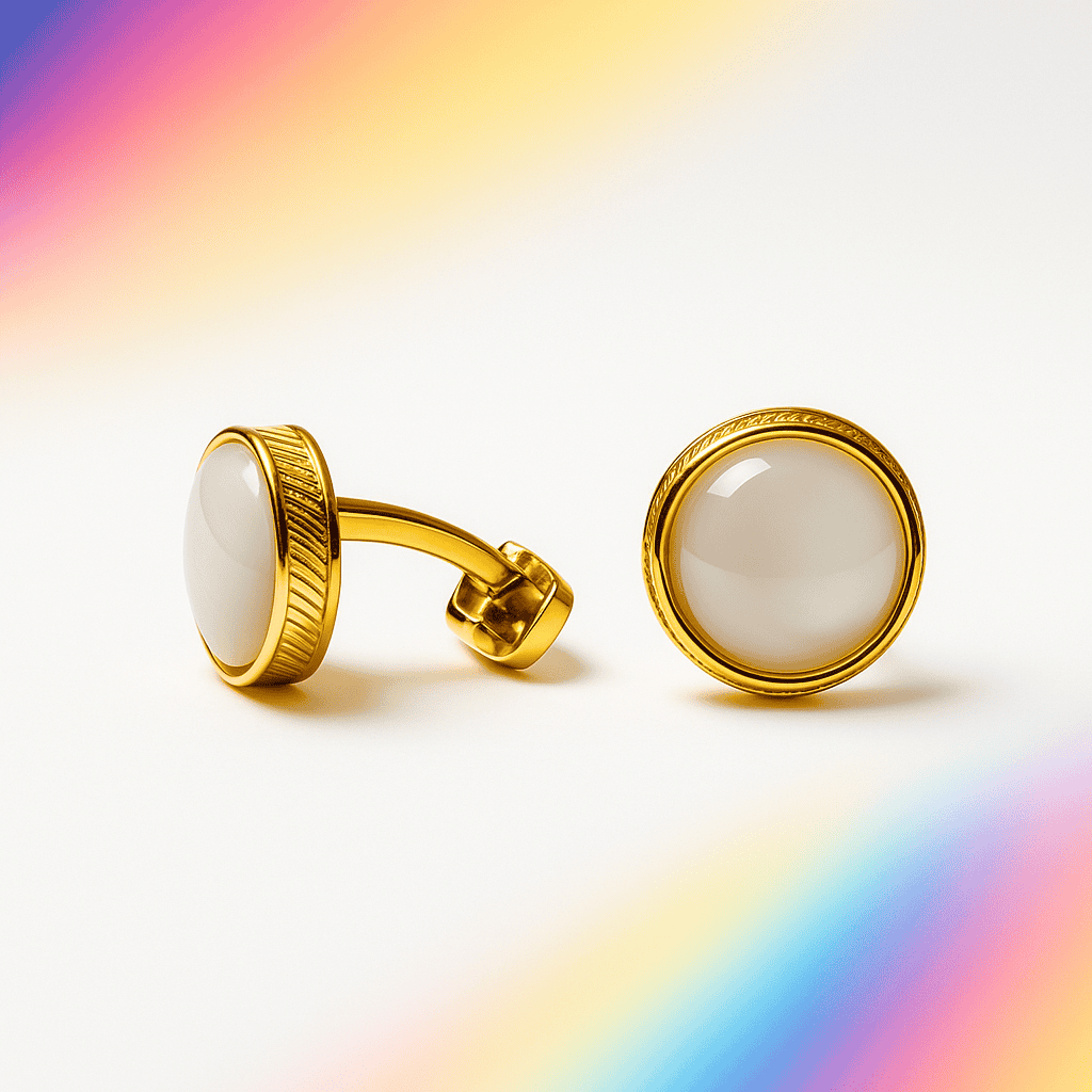 Ivory Eclipse Cufflinks