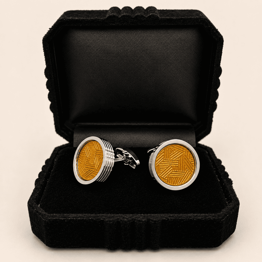 Aureate Grid Cufflinks