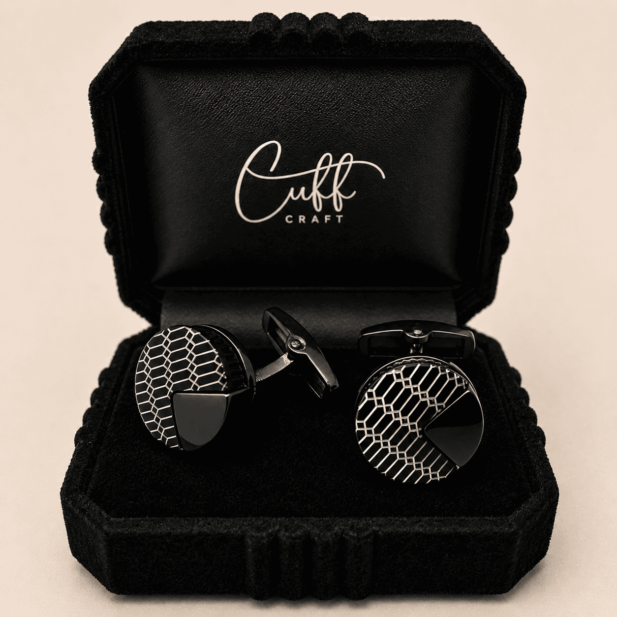 Hexa Noir Cufflinks