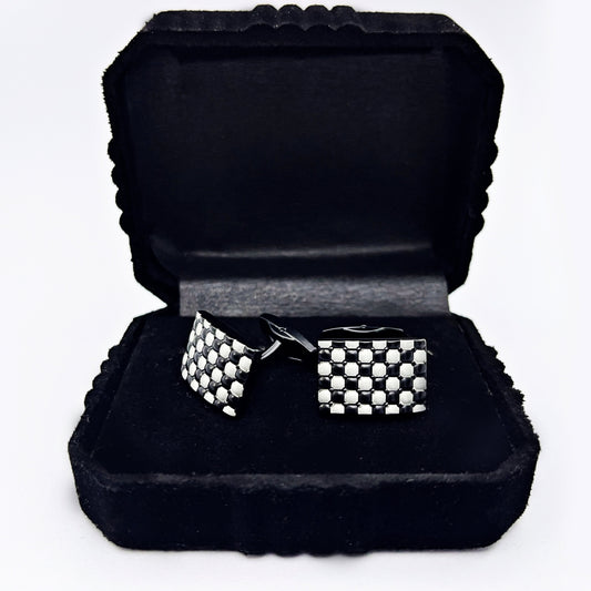 Midnight Grid Cufflinks
